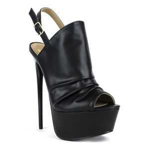 Fahrenheit VICKY-21 Open Toe Platform Slingback